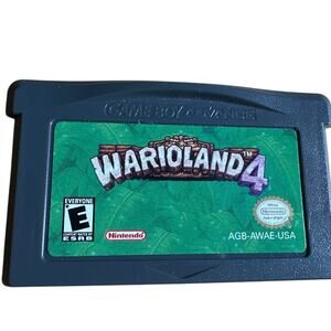 Nintendo Game Boy Advance Wario Land 4 GBA Game Cartridge Tested Authentic